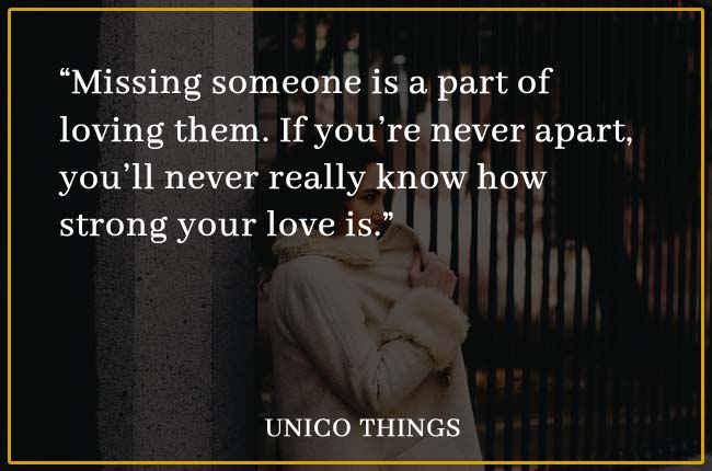 quotes on missing someone you love